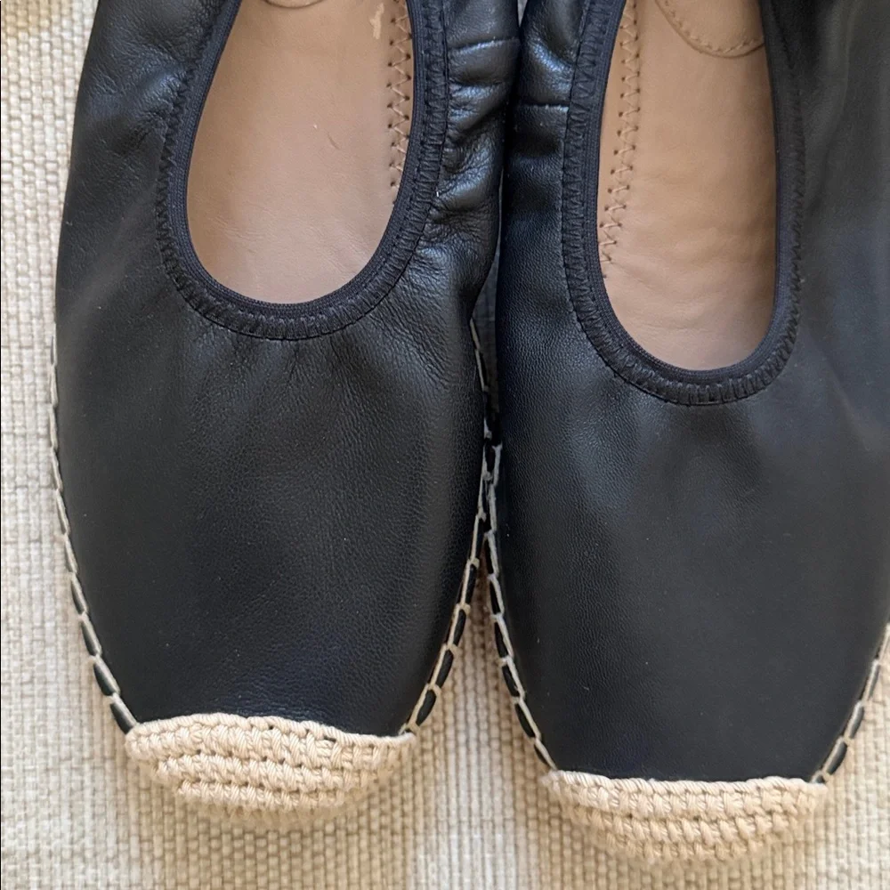 Sam Edelman Ballet Slipper Platform Espadrille Leather Ankle Lace Sample Maisy